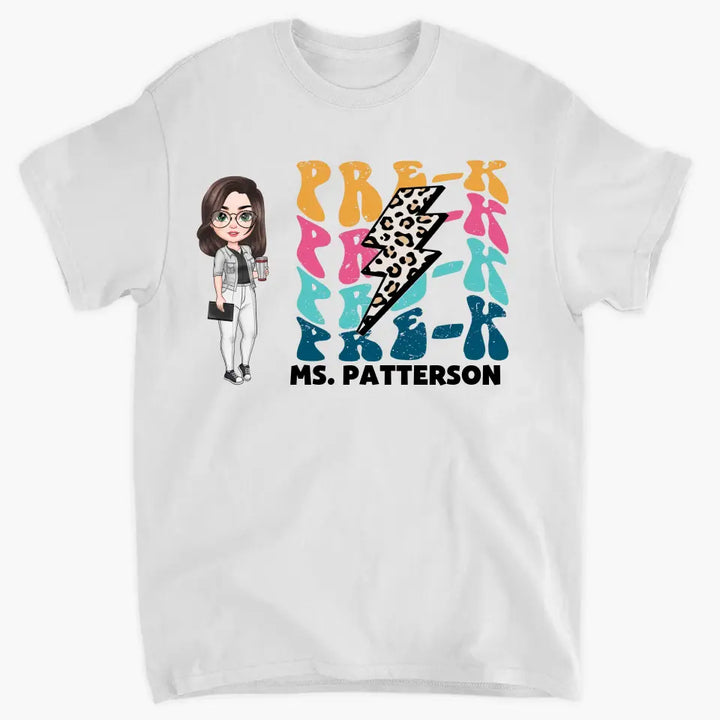 Personalized Custom T-shirt - Teacher's Day, Appreciation Gift For Teacher - Teacher Retro