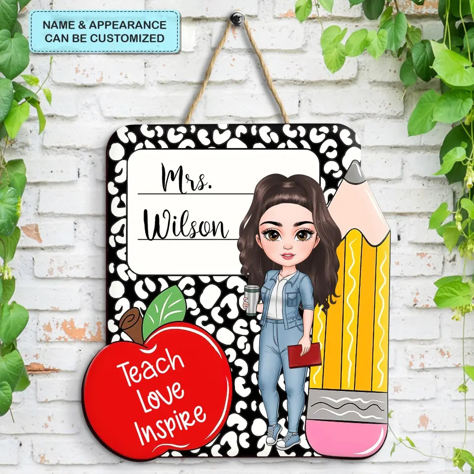Personalized Custom Door Sign - Teacher's Day, Appreciation Gift For Teacher - Welcome To The Class Book Cover