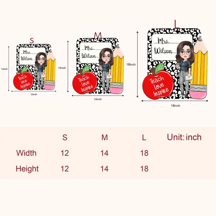 Personalized Custom Door Sign - Teacher's Day, Appreciation Gift For Teacher - Welcome To The Class Book Cover