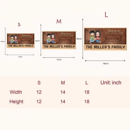 Personalized Custom Door Sign - Birthday Gift For Family - Our Life Our Story Our Home