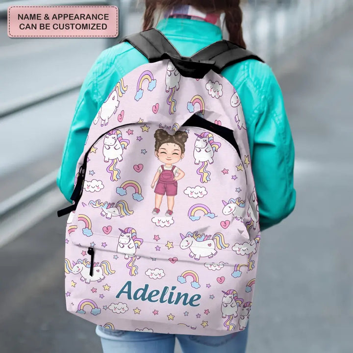 Personalized Custom Backpack - Back To School, Birthday Gift For Kindergarten, Pre-K, 1st Grade, 2nd Grade, 3rd Grade, 4th Grade, 5th Grade Kid - All You Need Is Love
