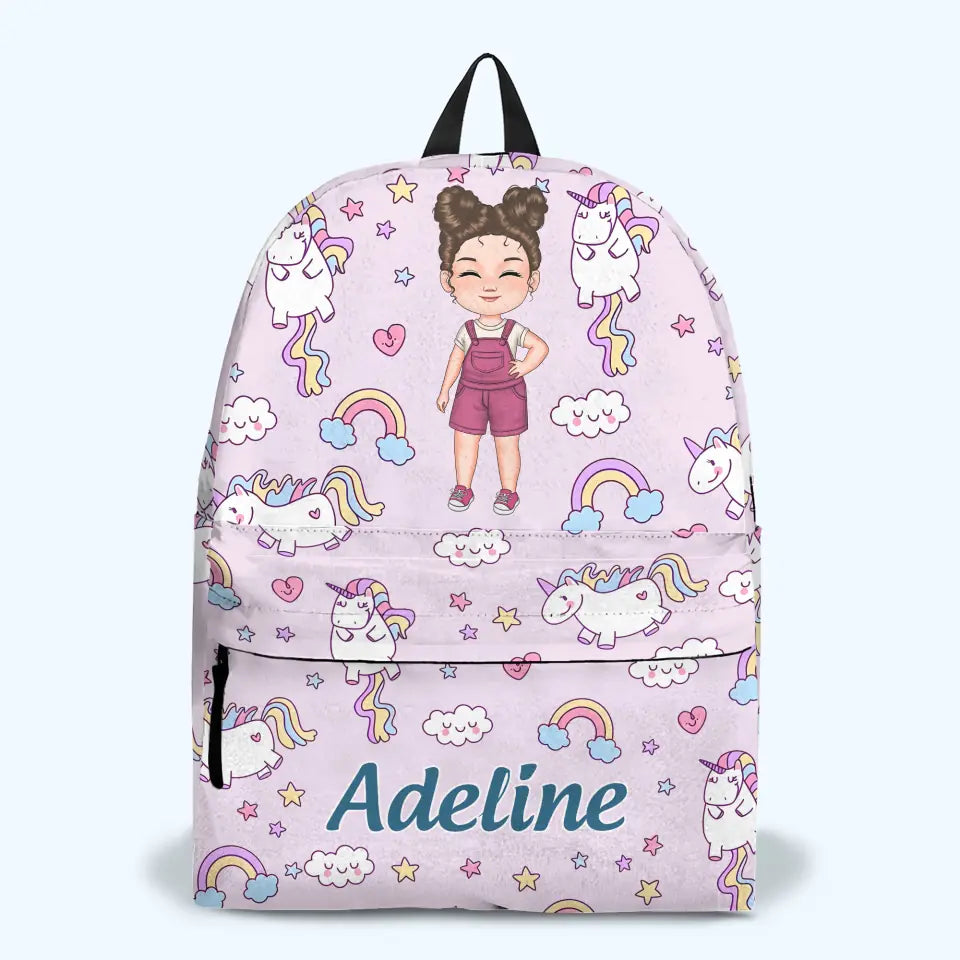 Personalized Custom Backpack - Back To School, Birthday Gift For Kindergarten, Pre-K, 1st Grade, 2nd Grade, 3rd Grade, 4th Grade, 5th Grade Kid - All You Need Is Love