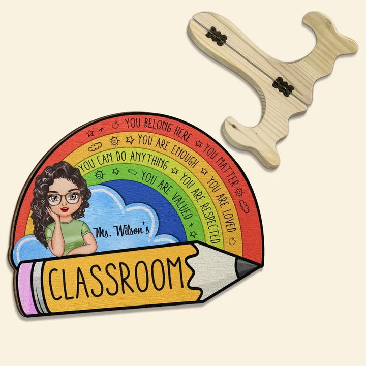 Personalized Custom 1 Layer Wooden Sign - Birthday, Teacher's Day Appreciation Gift For Teacher - In My Class