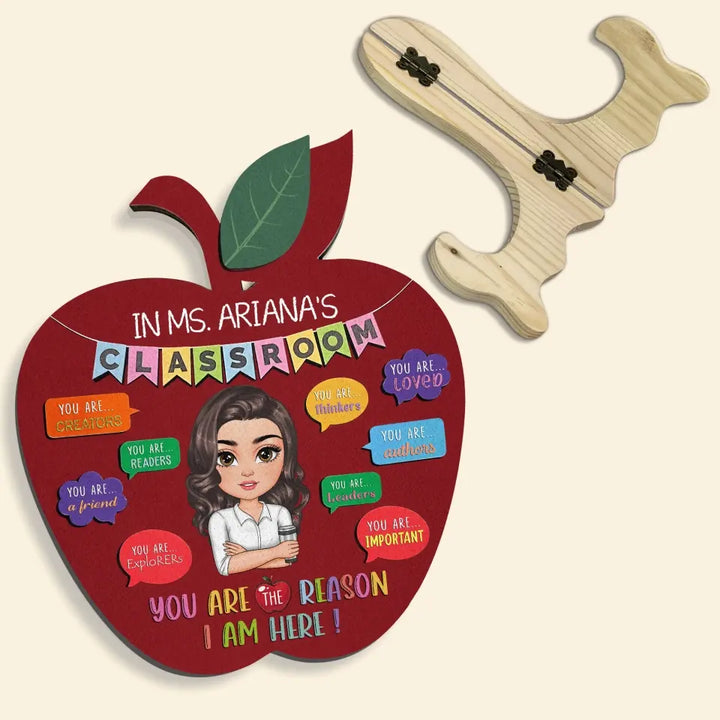 Personalized Custom 1 Layer Wooden Sign - Teacher's Day, Birthday Gift For Teacher - In This Class You Are Loved