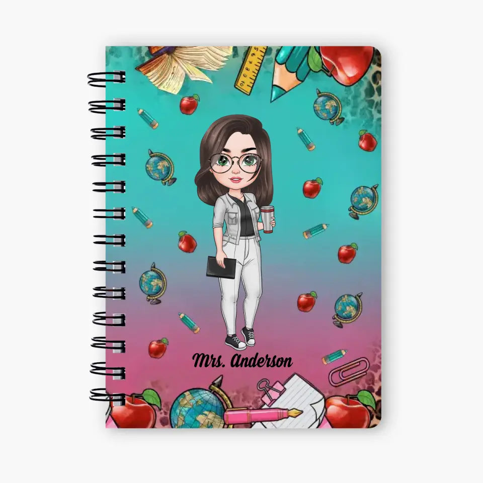 Personalized Custom Spiral Journal - Teacher's Day,  Appreciation Gift For Teacher - Y’All Gonna Learn Today