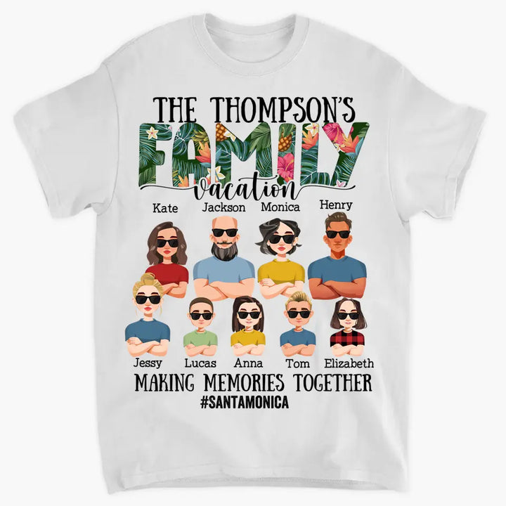 Personalized Custom T-shirt - Mother's Day, Father's Day, Birthday Gift For Family Member, Mom, Dad - Family Vacation Summer Vibe