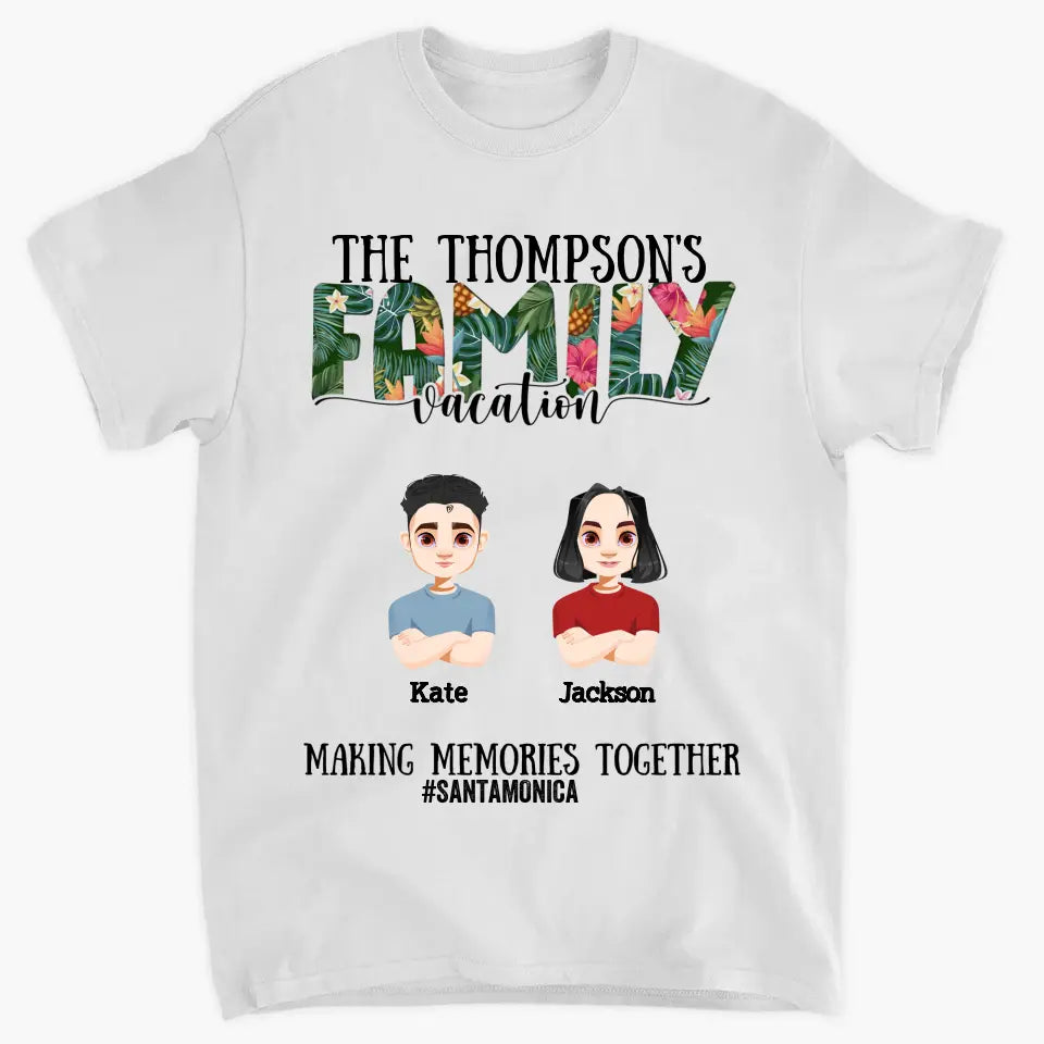Personalized Custom T-shirt - Mother's Day, Father's Day, Birthday Gift For Family Member, Mom, Dad - Family Vacation Summer Vibe