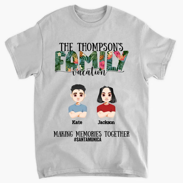Personalized Custom T-shirt - Mother's Day, Father's Day, Birthday Gift For Family Member, Mom, Dad - Family Vacation Summer Vibe