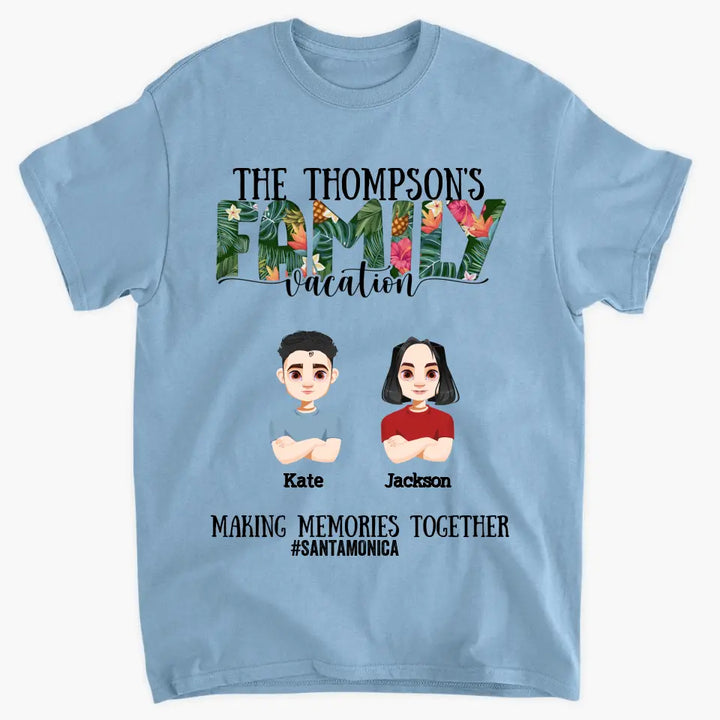 Personalized Custom T-shirt - Mother's Day, Father's Day, Birthday Gift For Family Member, Mom, Dad - Family Vacation Summer Vibe
