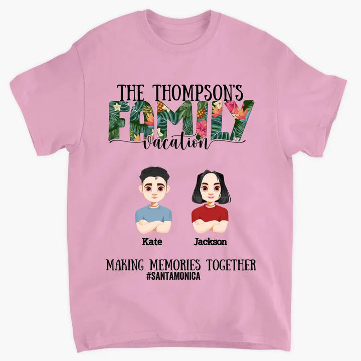 Personalized Custom T-shirt - Mother's Day, Father's Day, Birthday Gift For Family Member, Mom, Dad - Family Vacation Summer Vibe