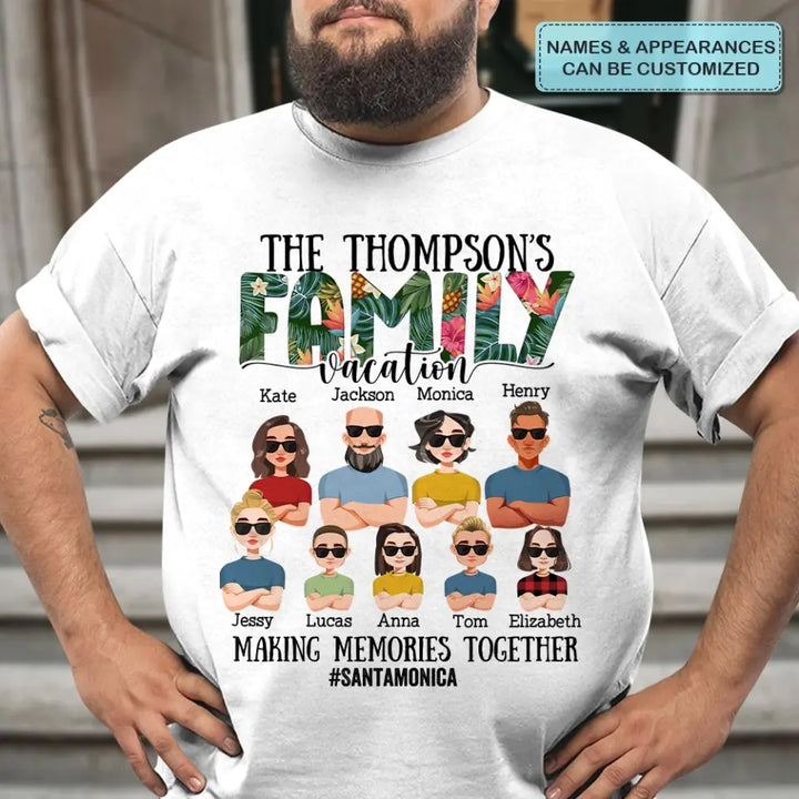 Personalized Custom T-shirt - Mother's Day, Father's Day, Birthday Gift For Family Member, Mom, Dad - Family Vacation Summer Vibe
