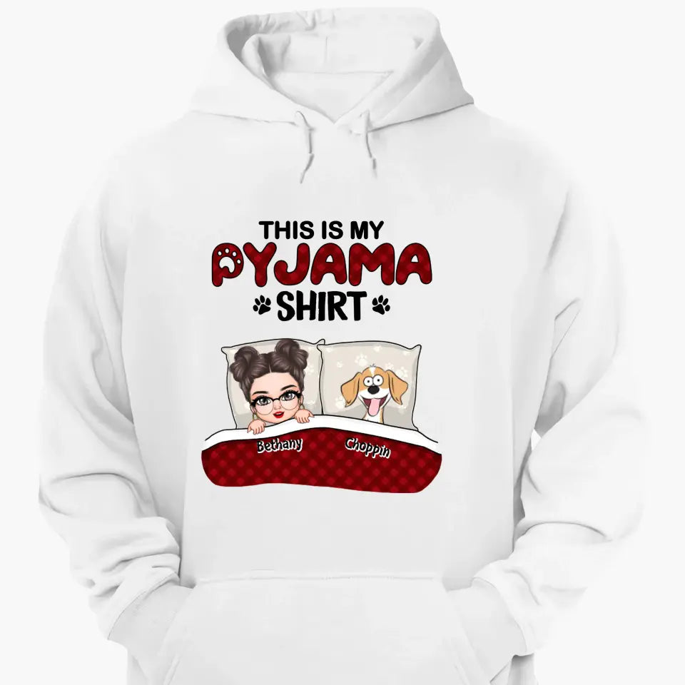 Personalized Custom T-shirt - Birthday Gift For Dog Mom, Dog Lover, Dog Owner - This Is My Pajama Shirt