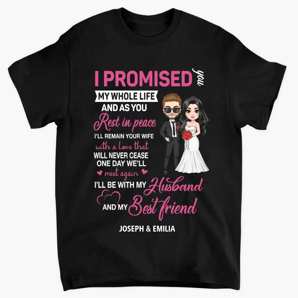 Personalized Custom T-shirt - Anniversary, Wedding Gift For Couple, Husband, Wife - I'm In Love With All The Little Things