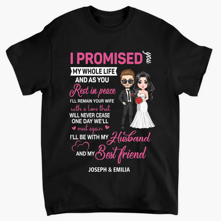 Personalized Custom T-shirt - Anniversary, Wedding Gift For Couple, Husband, Wife - I'm In Love With All The Little Things