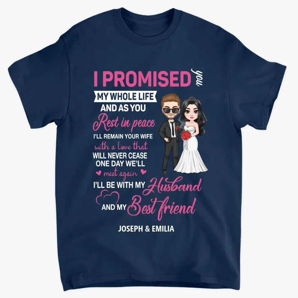Personalized Custom T-shirt - Anniversary, Wedding Gift For Couple, Husband, Wife - I'm In Love With All The Little Things