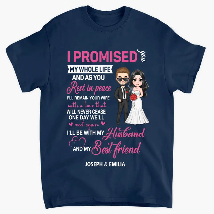 Personalized Custom T-shirt - Anniversary, Wedding Gift For Couple, Husband, Wife - I'm In Love With All The Little Things