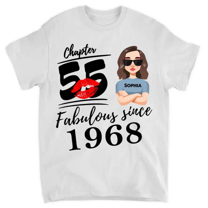 Personalized Custom T-shirt - Mother's Day Gift For Mom, Grandma - Fabulous Since