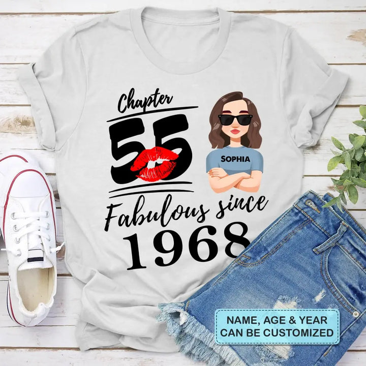 Personalized Custom T-shirt - Mother's Day Gift For Mom, Grandma - Fabulous Since