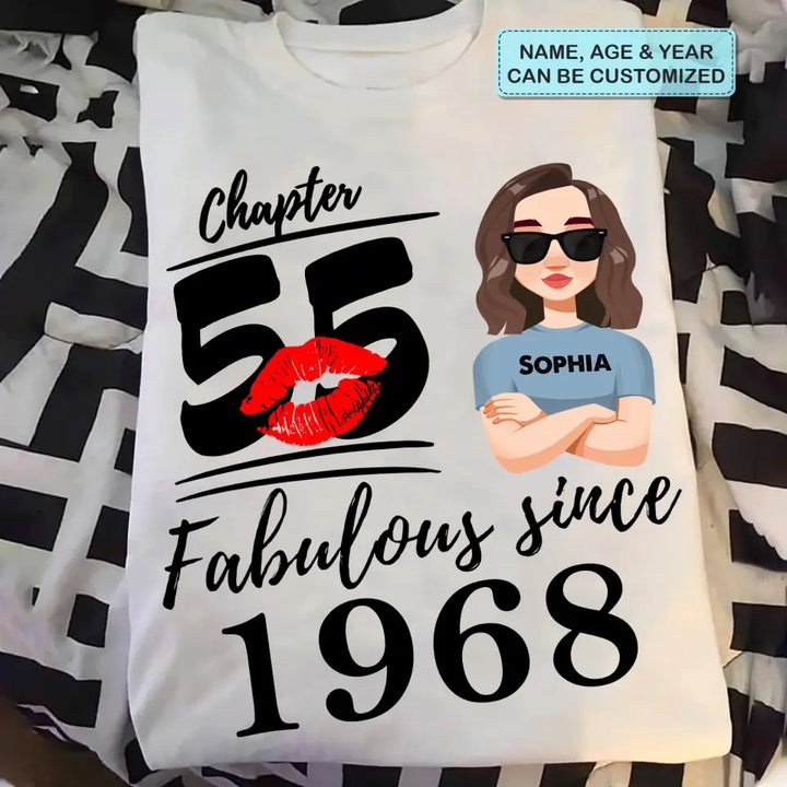 Personalized Custom T-shirt - Mother's Day Gift For Mom, Grandma - Fabulous Since