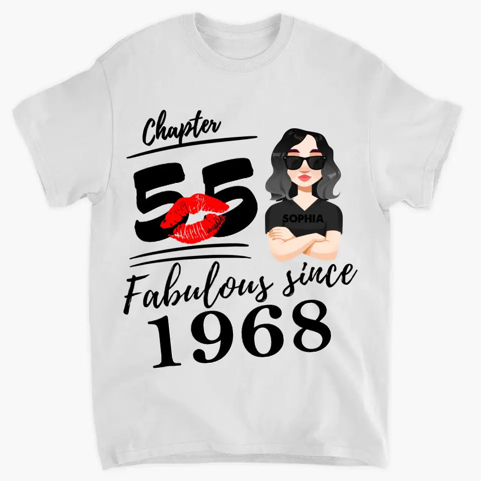 Personalized Custom T-shirt - Mother's Day Gift For Mom, Grandma - Fabulous Since