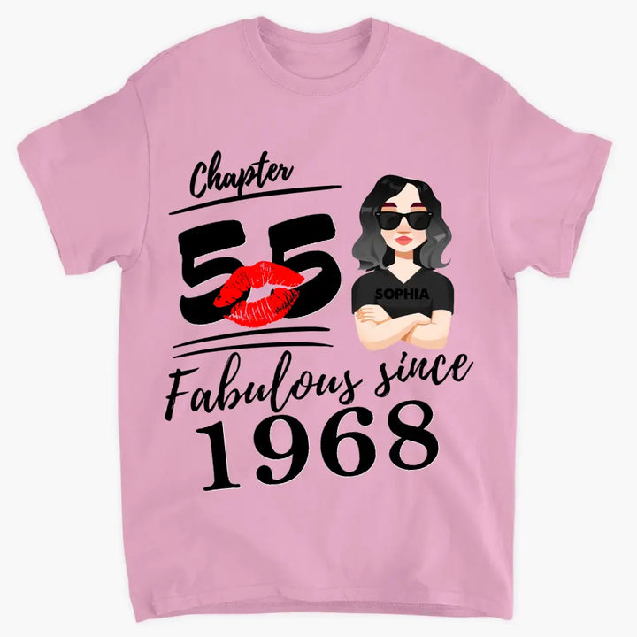 Personalized Custom T-shirt - Mother's Day Gift For Mom, Grandma - Fabulous Since