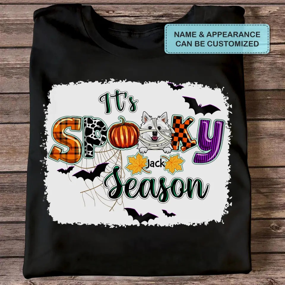 Personalized Custom T-shirt - Halloween Gift For Dog Love, Dog Dad, Dog Mom, Dog Owner - It's Spooky Season