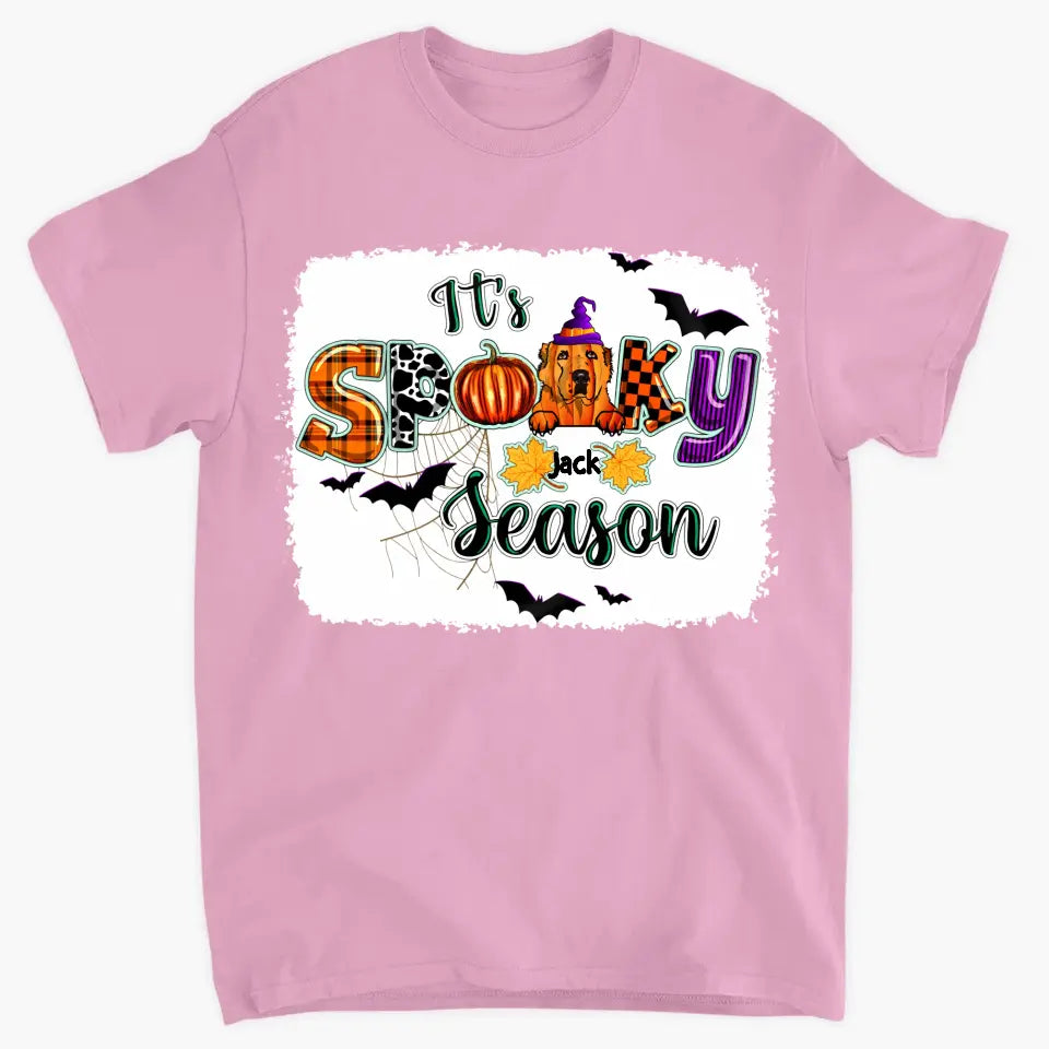 Personalized Custom T-shirt - Halloween Gift For Dog Love, Dog Dad, Dog Mom, Dog Owner - It's Spooky Season