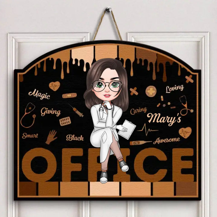 Personalized Custom Door Sign - Nurse's Day, Appreciation Gift For Nurse - Nurse Life Magic Office