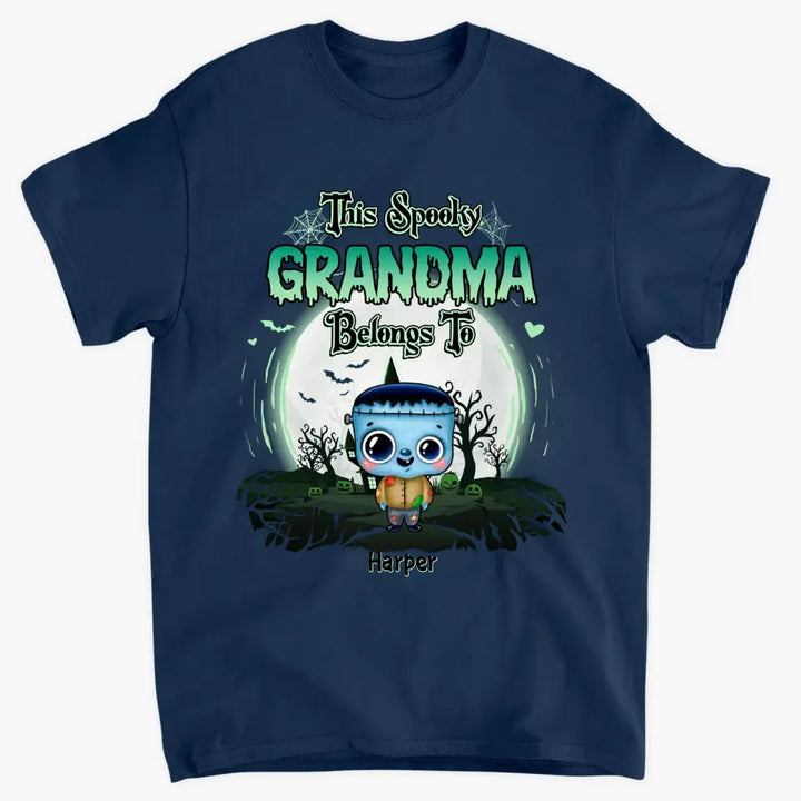 Personalized Custom T-shirt - Halloween Gift For Mom, Grandma - This Spooky Grandma Belongs To