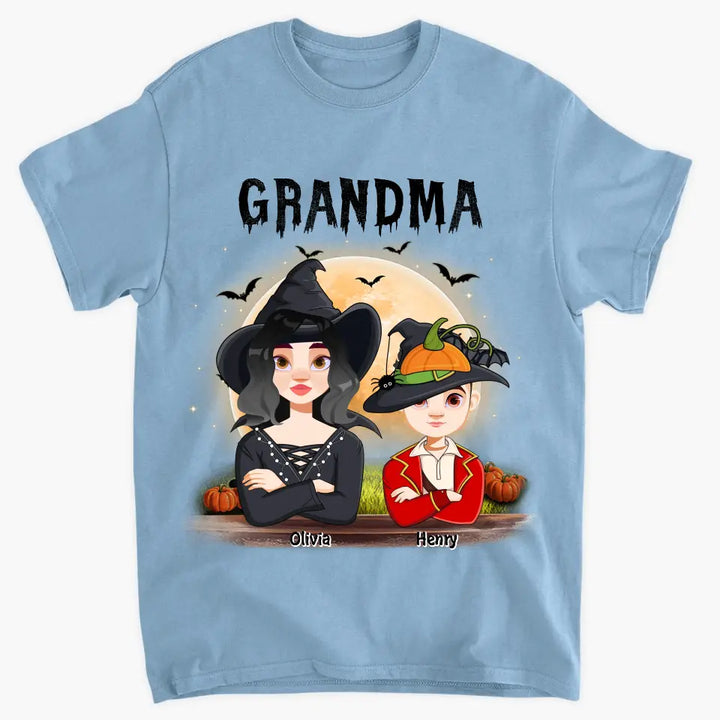 Personalized Custom T-shirt - Halloween Gift For Mom, Grandma - Grandkids Halloween