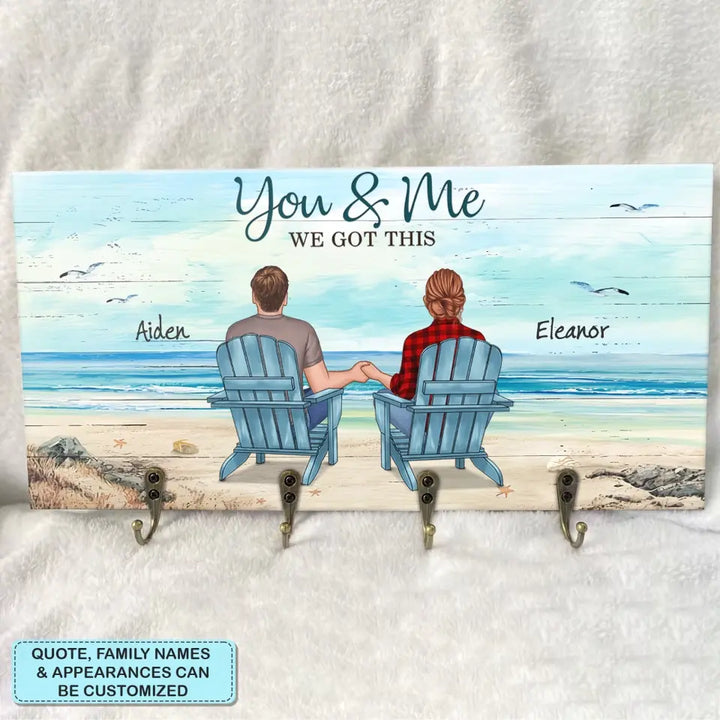 Personalized Custom Key Holder - Pride Month, LGBT, Anniversary Gift For Couple - You & Me We Got This