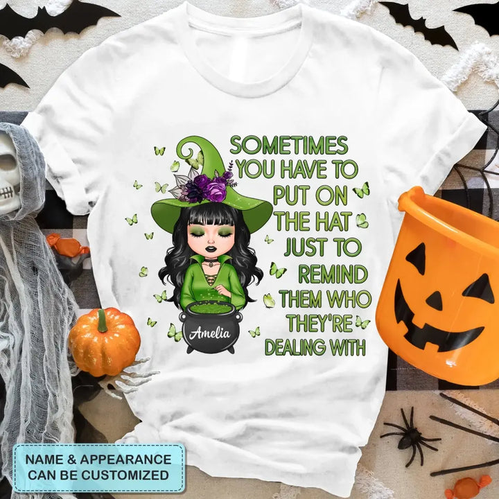 Personalized Custom T-shirt - Halloween Gift For Wiccan - I Am The Storm