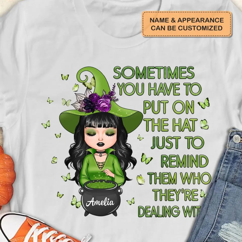 Personalized Custom T-shirt - Halloween Gift For Wiccan - I Am The Storm