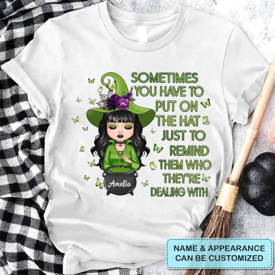 Personalized Custom T-shirt - Halloween Gift For Wiccan - I Am The Storm