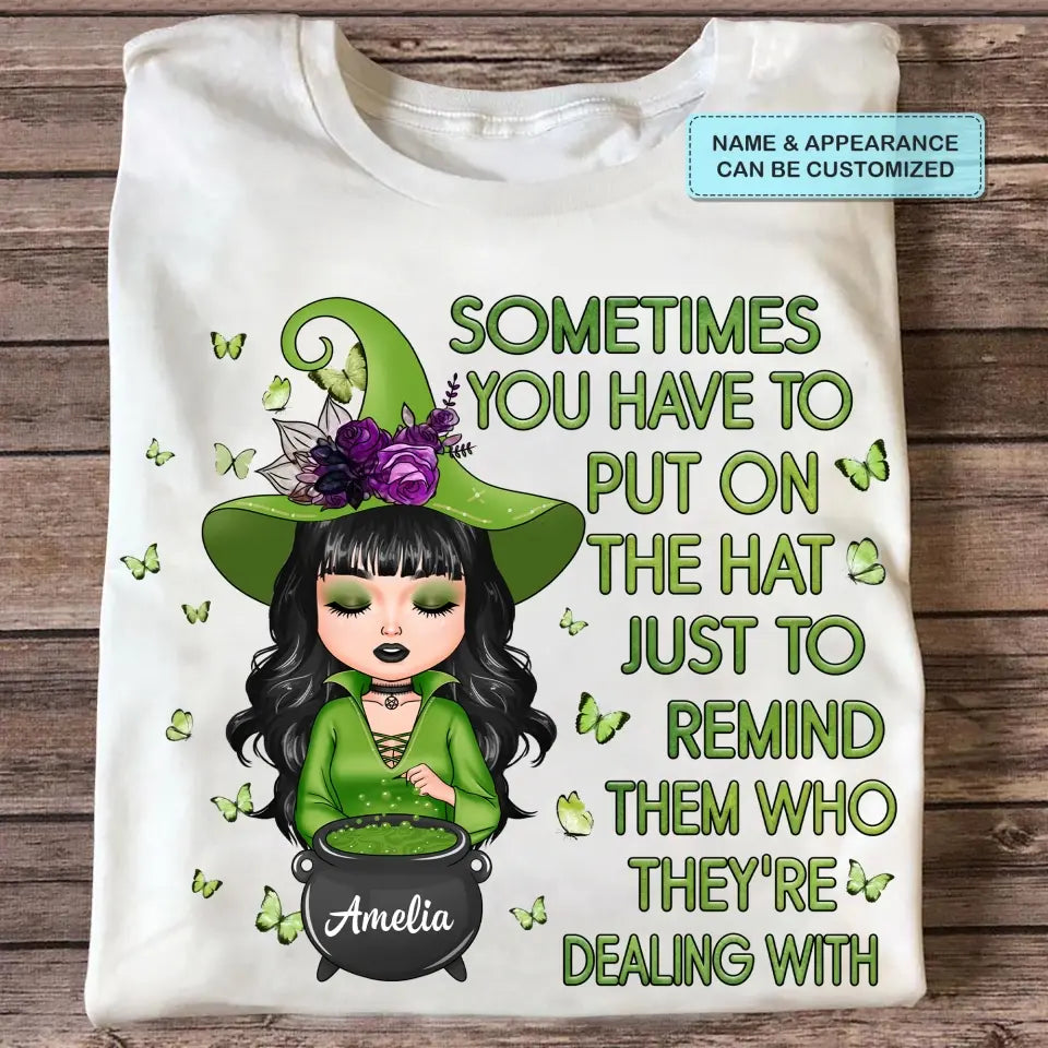 Personalized Custom T-shirt - Halloween Gift For Wiccan - I Am The Storm