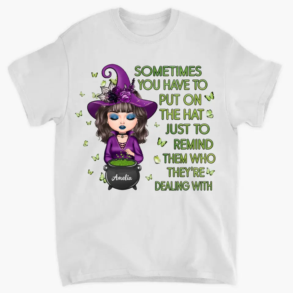 Personalized Custom T-shirt - Halloween Gift For Wiccan - I Am The Storm