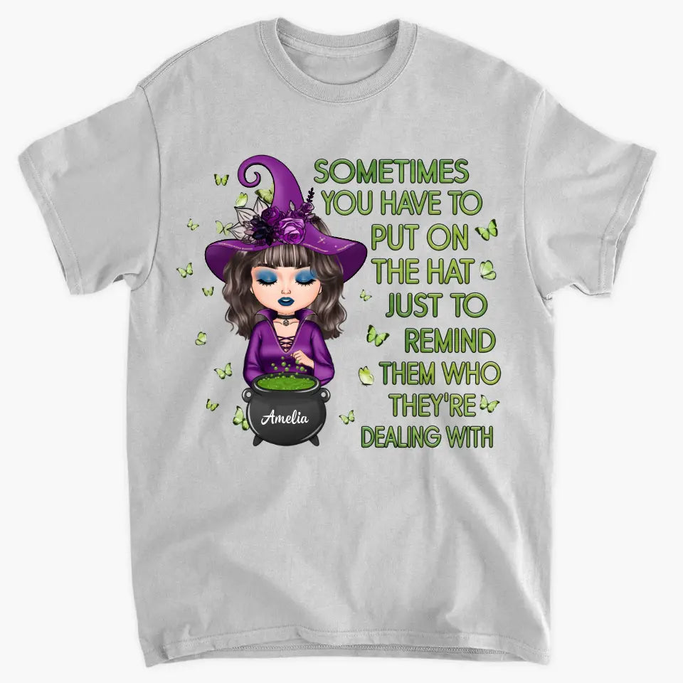 Personalized Custom T-shirt - Halloween Gift For Wiccan - I Am The Storm