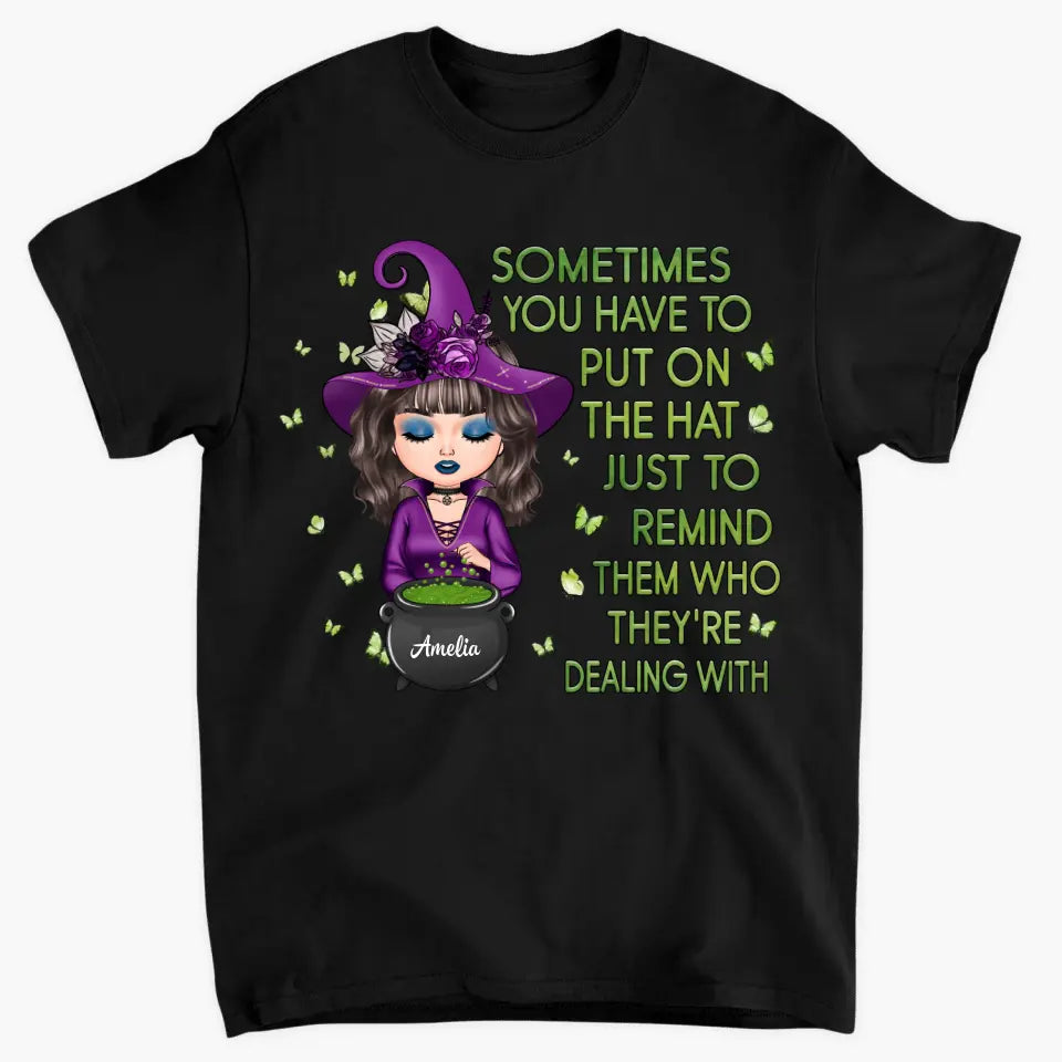 Personalized Custom T-shirt - Halloween Gift For Wiccan - I Am The Storm