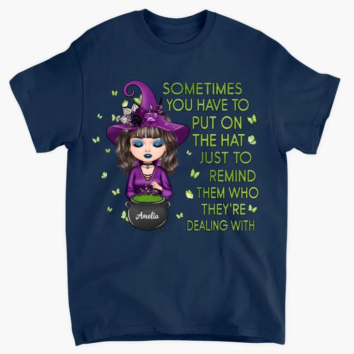 Personalized Custom T-shirt - Halloween Gift For Wiccan - I Am The Storm