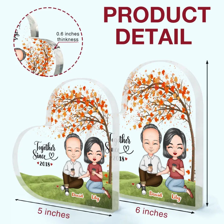 Personalized Custom Heart-shaped Acrylic Plaque - Anniversary Gift For Couple - You're The Only One I Want To Annoy For The Rest Of My Life