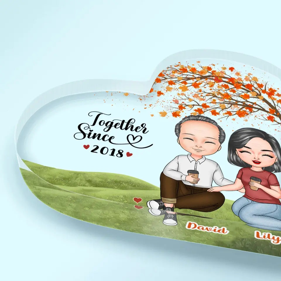 Personalized Custom Heart-shaped Acrylic Plaque - Anniversary Gift For Couple - You're The Only One I Want To Annoy For The Rest Of My Life