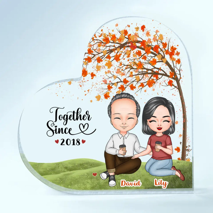 Personalized Custom Heart-shaped Acrylic Plaque - Anniversary Gift For Couple - You're The Only One I Want To Annoy For The Rest Of My Life