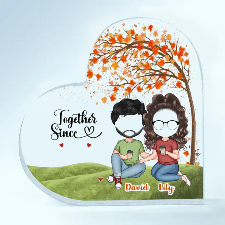 Personalized Custom Heart-shaped Acrylic Plaque - Anniversary Gift For Couple - You're The Only One I Want To Annoy For The Rest Of My Life