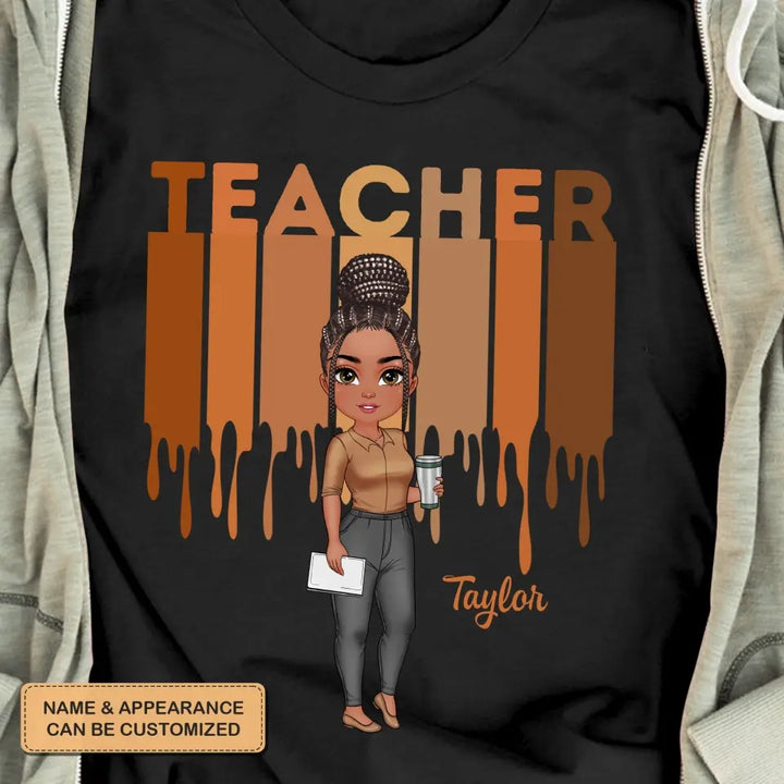 Personalized Custom T-shirt - Teacher's Day, Appreciation Gift For Teacher - Love Teacher Life