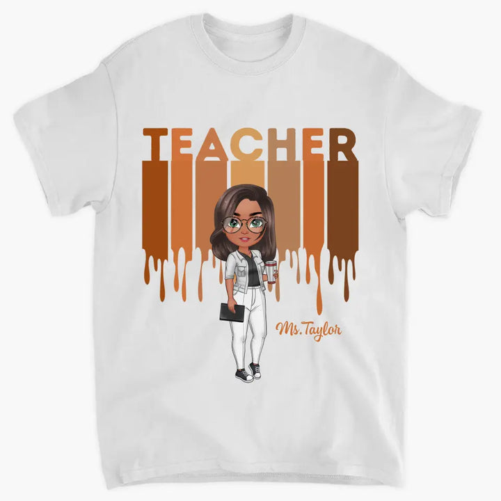 Personalized Custom T-shirt - Teacher's Day, Appreciation Gift For Teacher - Love Teacher Life