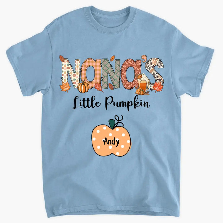 Personalized Custom T-shirt - Fall Gift For Grandma - Nana's Little Pumpins