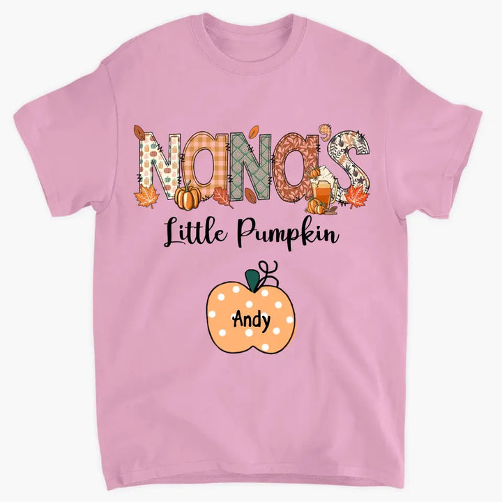 Personalized Custom T-shirt - Fall Gift For Grandma - Nana's Little Pumpins