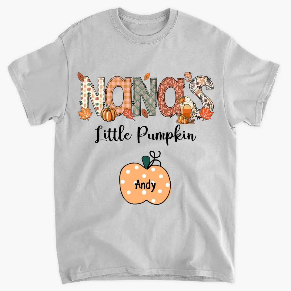 Personalized Custom T-shirt - Fall Gift For Grandma - Nana's Little Pumpins