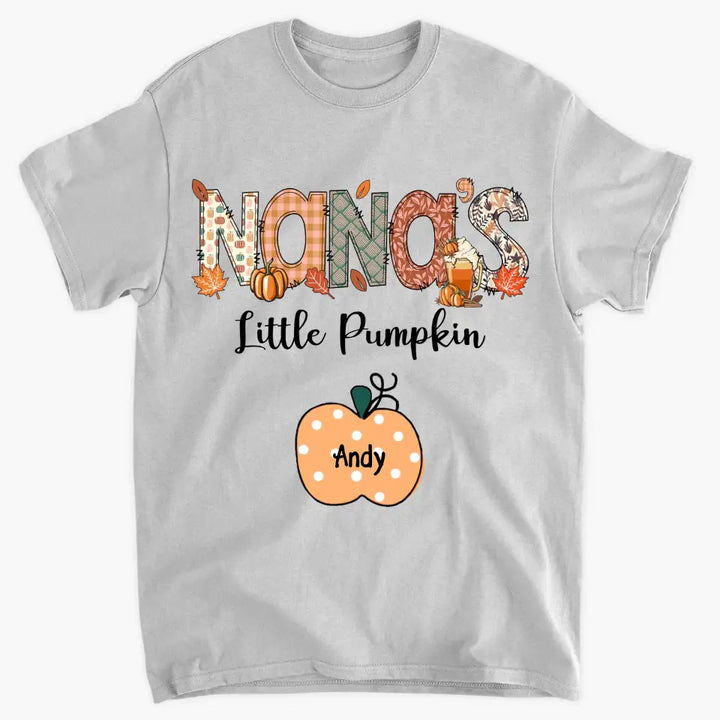 Personalized Custom T-shirt - Fall Gift For Grandma - Nana's Little Pumpins
