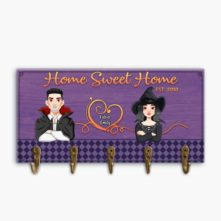 Personalized Custom Key Holder - Halloween Gift For Family - Home Sweet Home Halloween